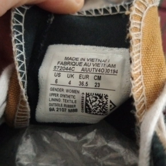 Converse All Star GOLD ✨ Sneakers Sz 6 - Picture 10 of 16